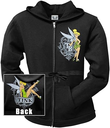 Tinkerbell zip up hoodie Clearance