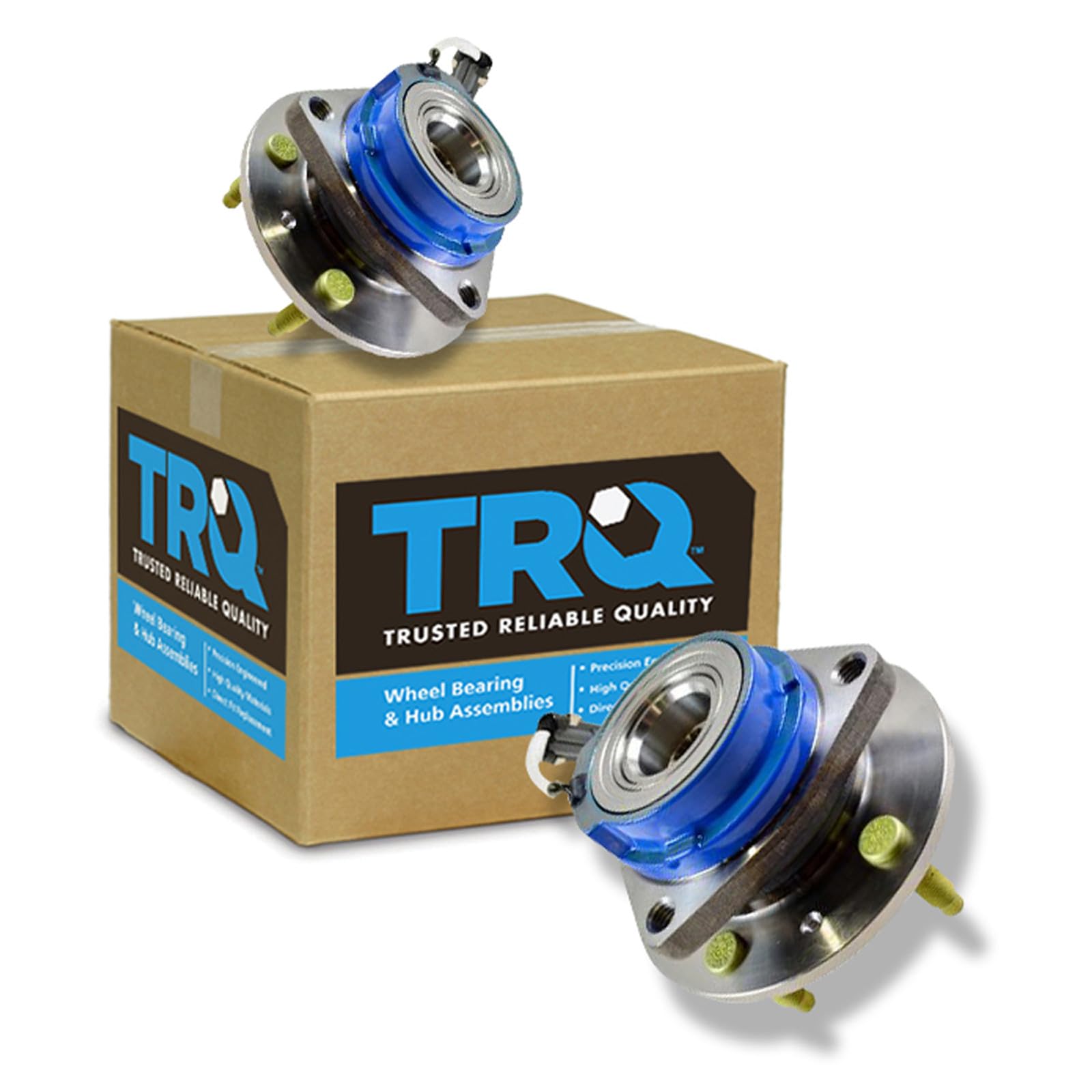 TRQ Driver and Passenger Side Wheel Bearing and Hub Assembly Set 2 Piece