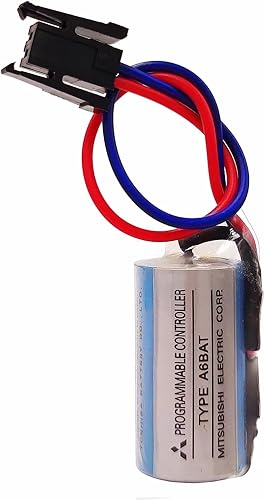 Miniatura 4 de Paquete de 5 baterías de litio A6BAT ER17330V 3.6V 1700mAh PLC MR-BAT con enchufe para sistema CNC FANUC, azul