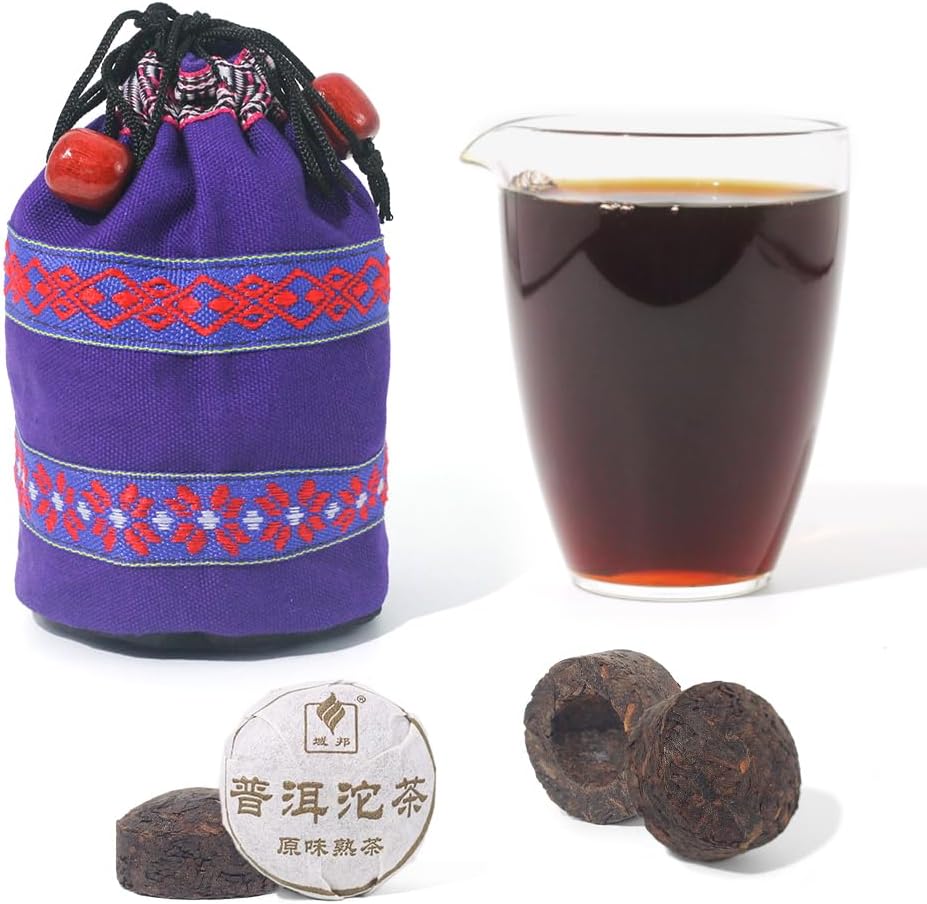 40pcs Cooked Original Flavor Ripe(shu) Puerh Tea Mini Cake Mini Tuo Cha
