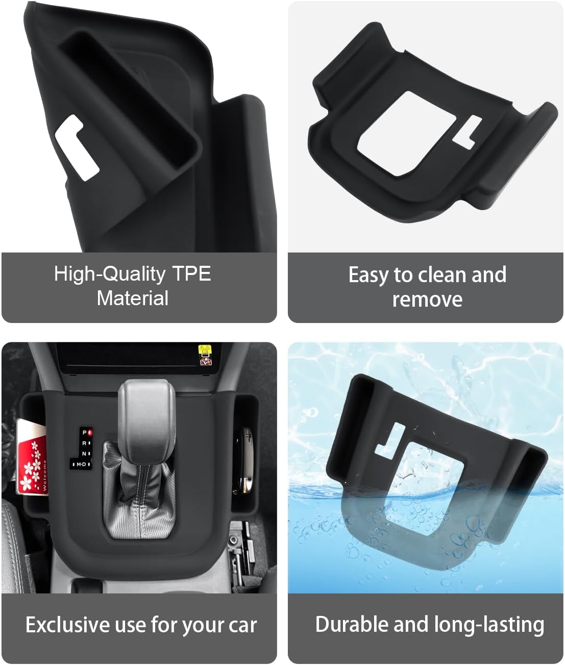 CDEFG for 2025 Subaru Forester Center Console Gear Shift Cover Organizer for 2025 Subaru Forester(Base,Premium,Sport,Limited,Touring) Accessories Gearshift Panel Side Pocket Organizer