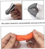 Vista 3 de 20 unidades de protectores de dedos para dedos protectores de dedos de los dedos, fundas protectoras cómodas para dedos de los dedos del dedo