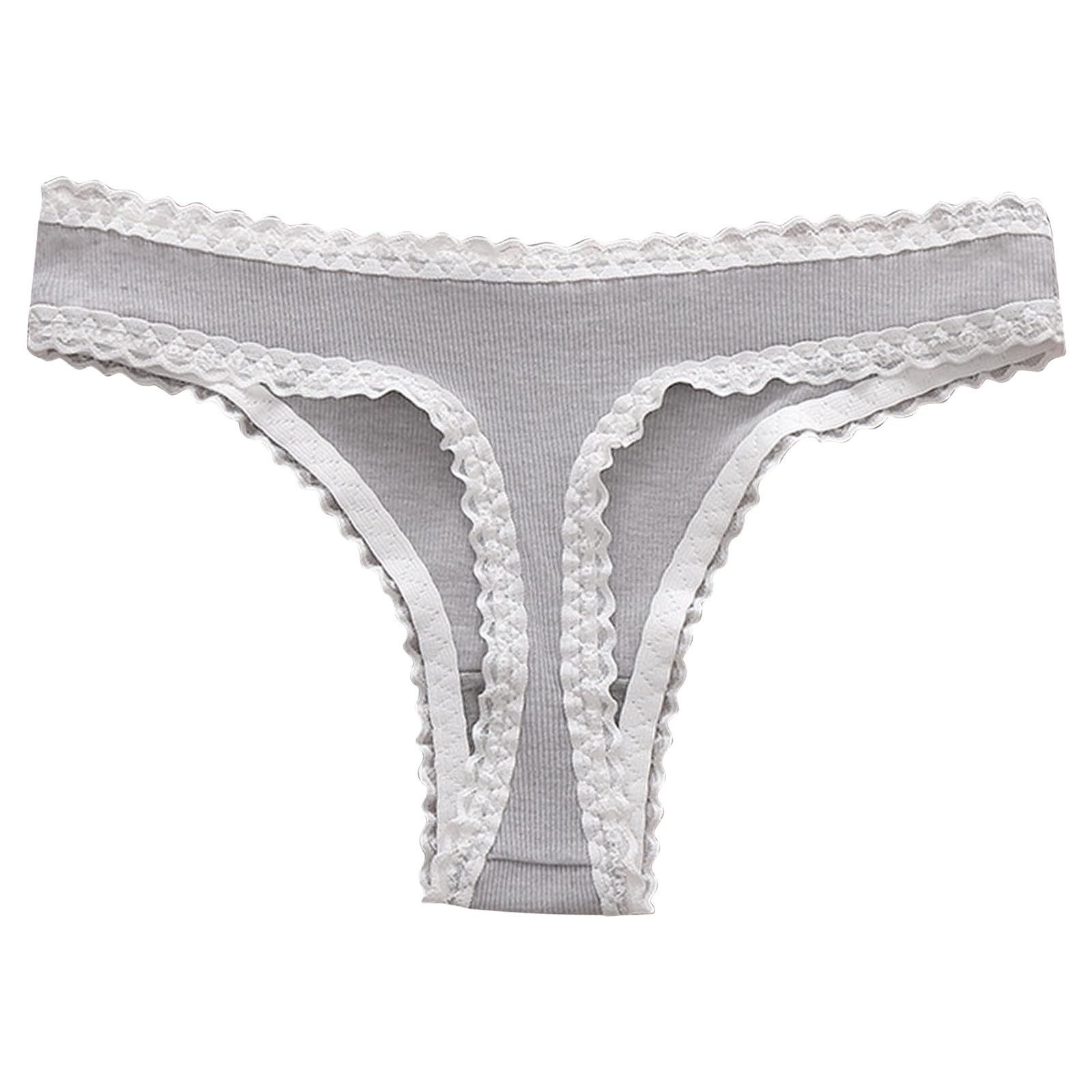 Cute Underwear for Women Lace Panty Soft Comfortable Underwear Mid-Waist Panties Cotton Stretch Tanga Lingerie Underpants