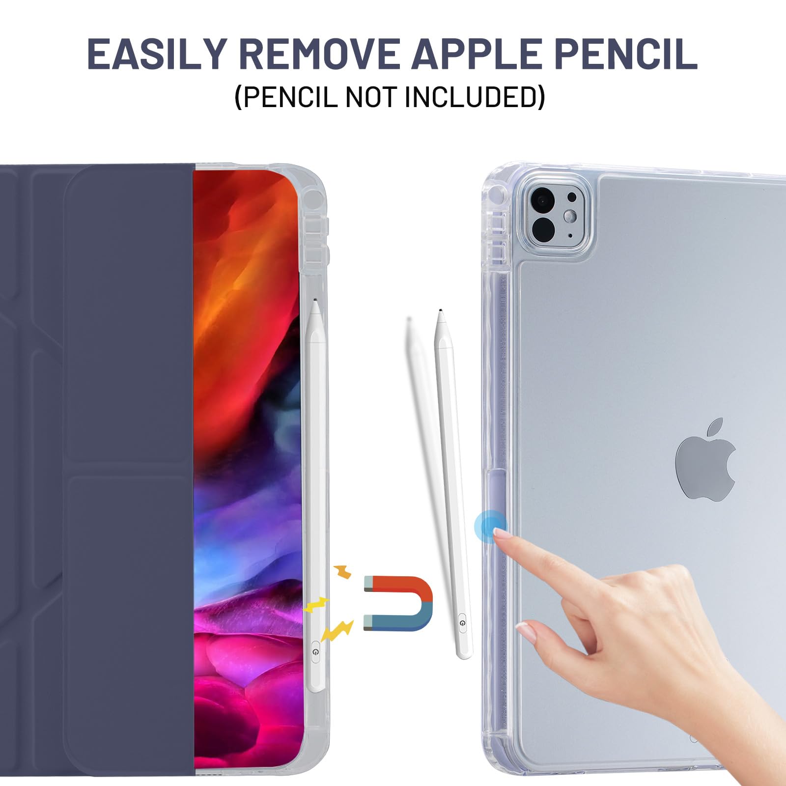 Étui IPad Pro 11 Pouces M4 2024 TXWLLIU – Coque Avec Support, Porte-stylo Et Veille Automatique ! - 5