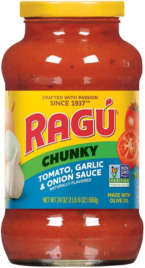 Ragu Tomato Garlic and Onion Pasta Sauce (Pack of 1-680 gm)
