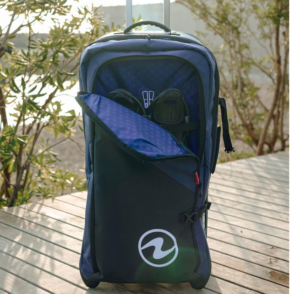 Aqualung Explorer - Reisetaschen für Tauchen von 45L bis 120L, Wasserdichtes PVC, mit Innenfächern, Teleskopgriff und Robusten Rollen, Ideal für Ihre Unterwasserabenteuer