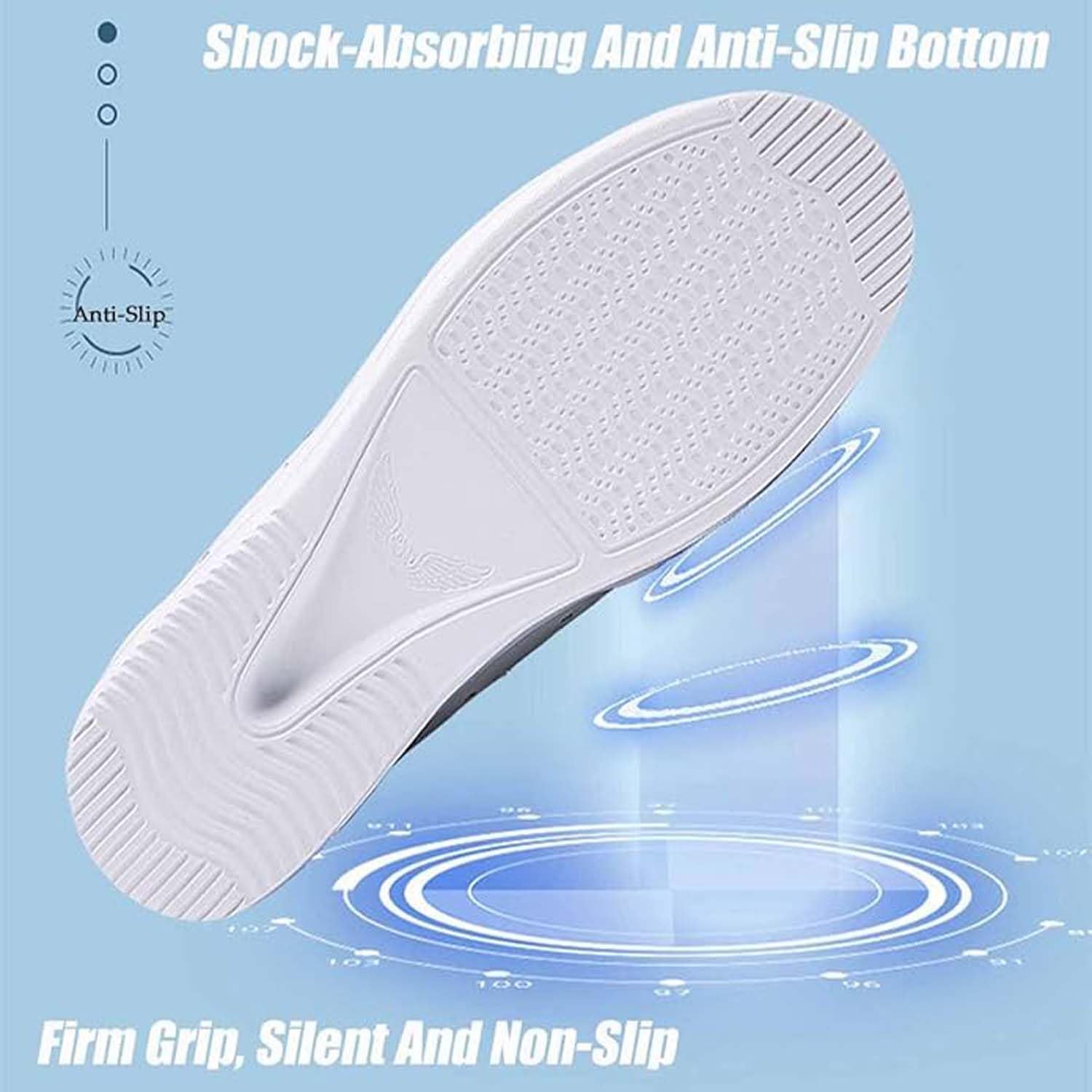 Women's Breathable Lightweight Work Shoes, Medical, Teaching, Restaurant Service, Nurse Slip-Resistant Leather Loafers - Image 6