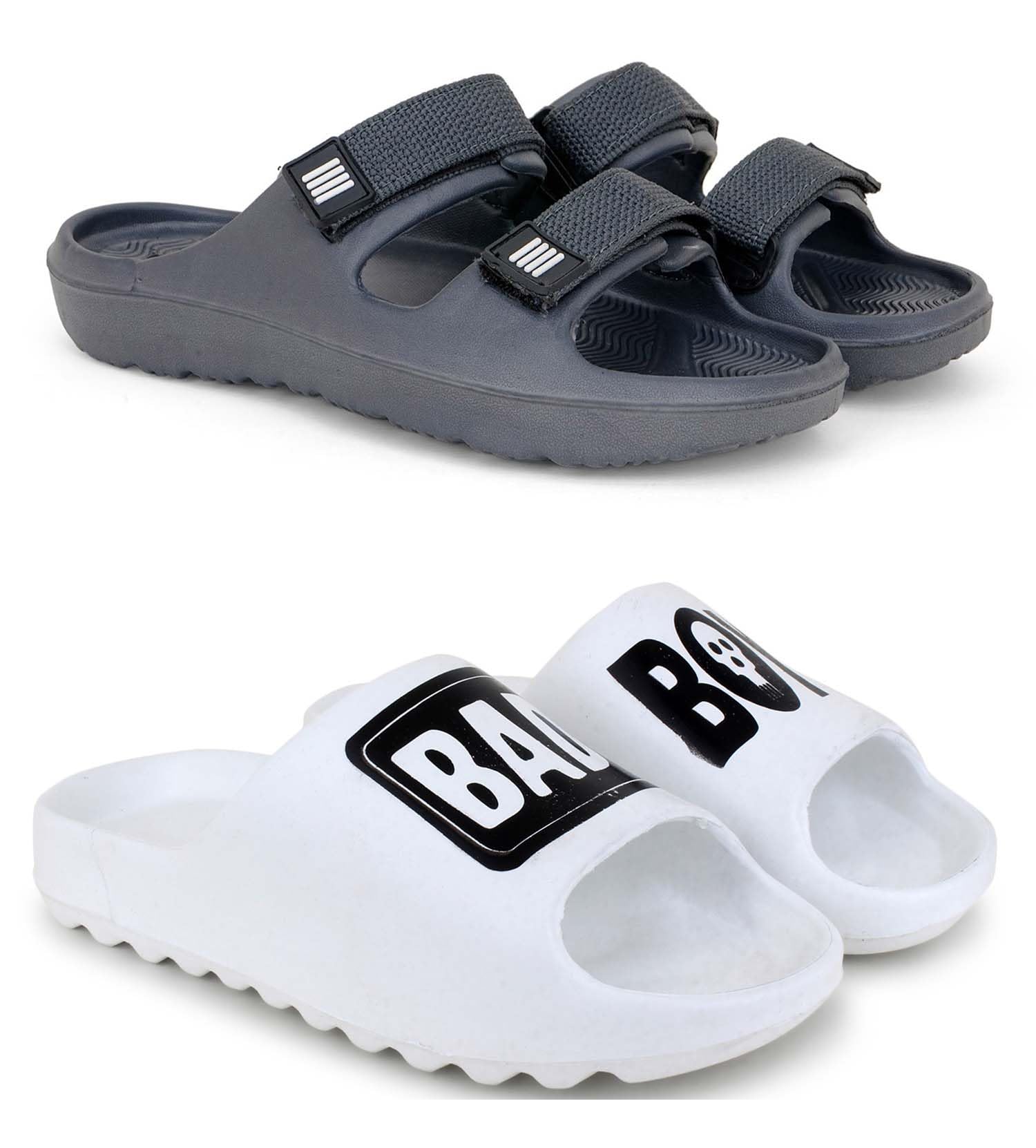 pampy angel Slipper/Flip Flops/Slides/Clogs/Sandals for Men, Comfortable & Light Weight| Stylish & Anti-Skid | Casual Waterproof & Everyday Flip Flops for Men & Boys Combo Pack of 2-picture-37