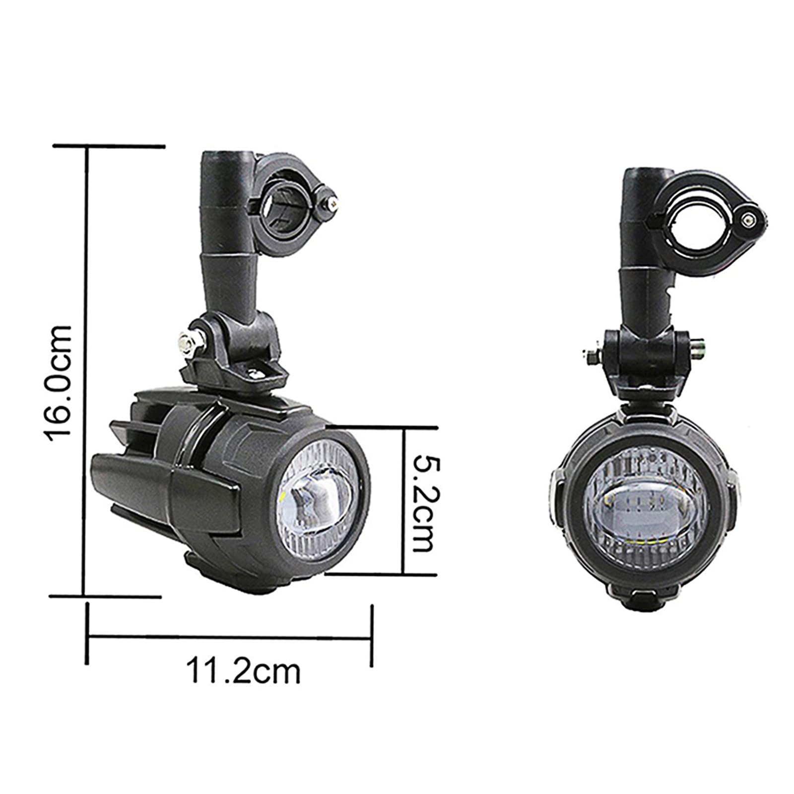 Shkalacar 2 Pezzi Fari fendinebbia a LED per Moto,Luci Anteriori per Moto,Fendinebbia Protezioni con Cablaggio Compatible con R1200GS F800GS
