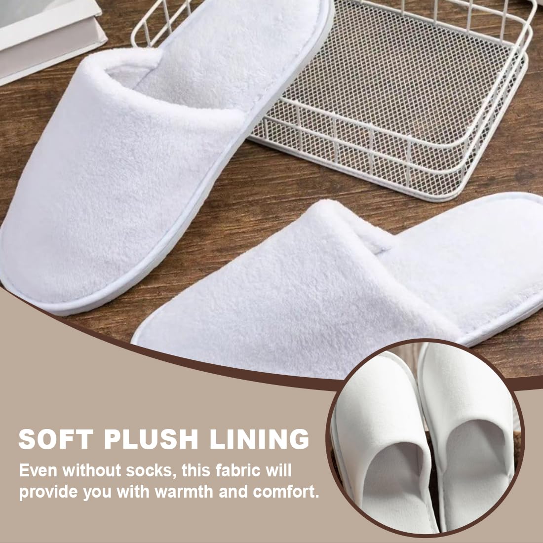 2 Paia Ciabatte Hotel Monouso per Ospiti Comode e Traspiranti SPA Famiglia Unisex (spessore extra)