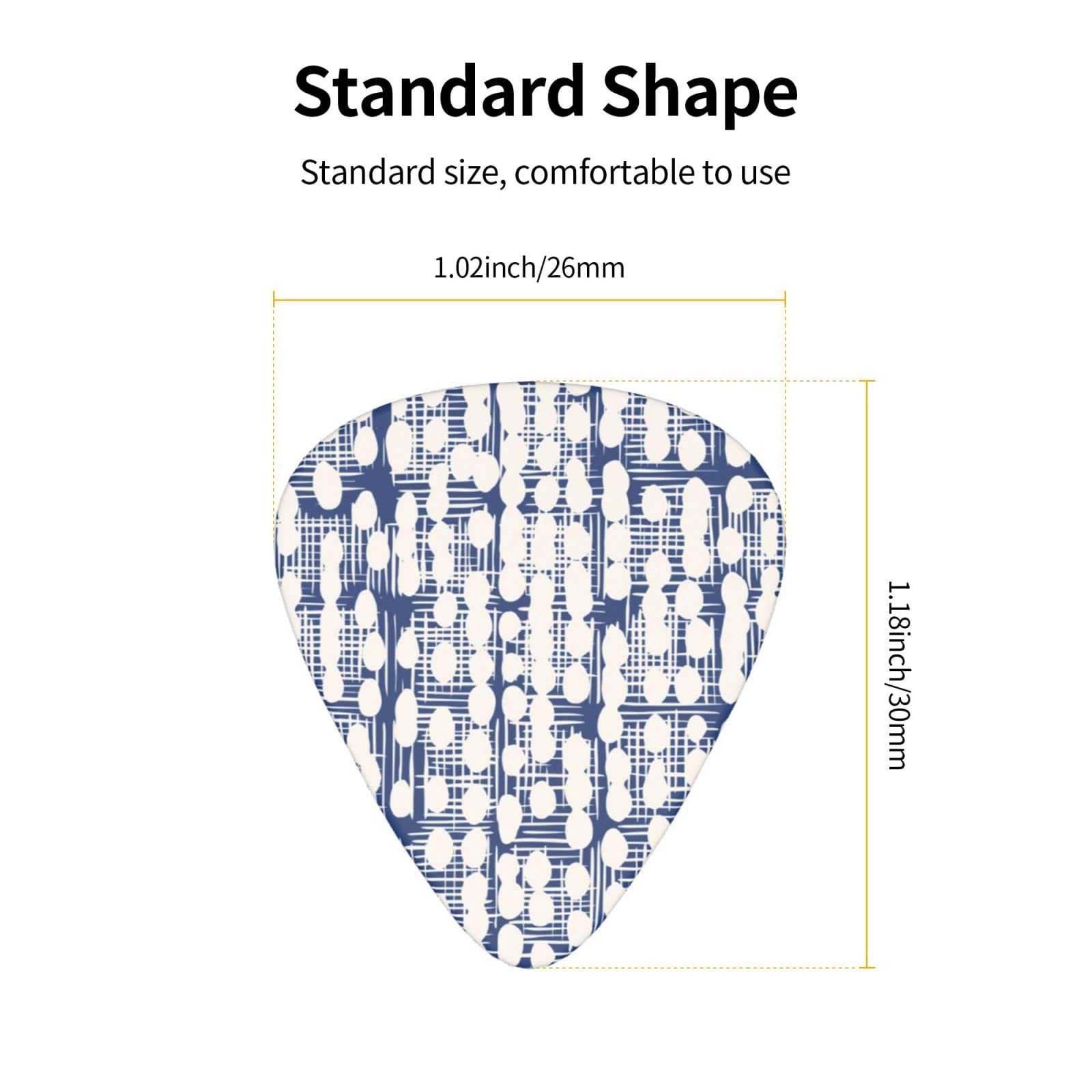 Amazon | ドット 白と青 デザインギターピック guitar pick ティア