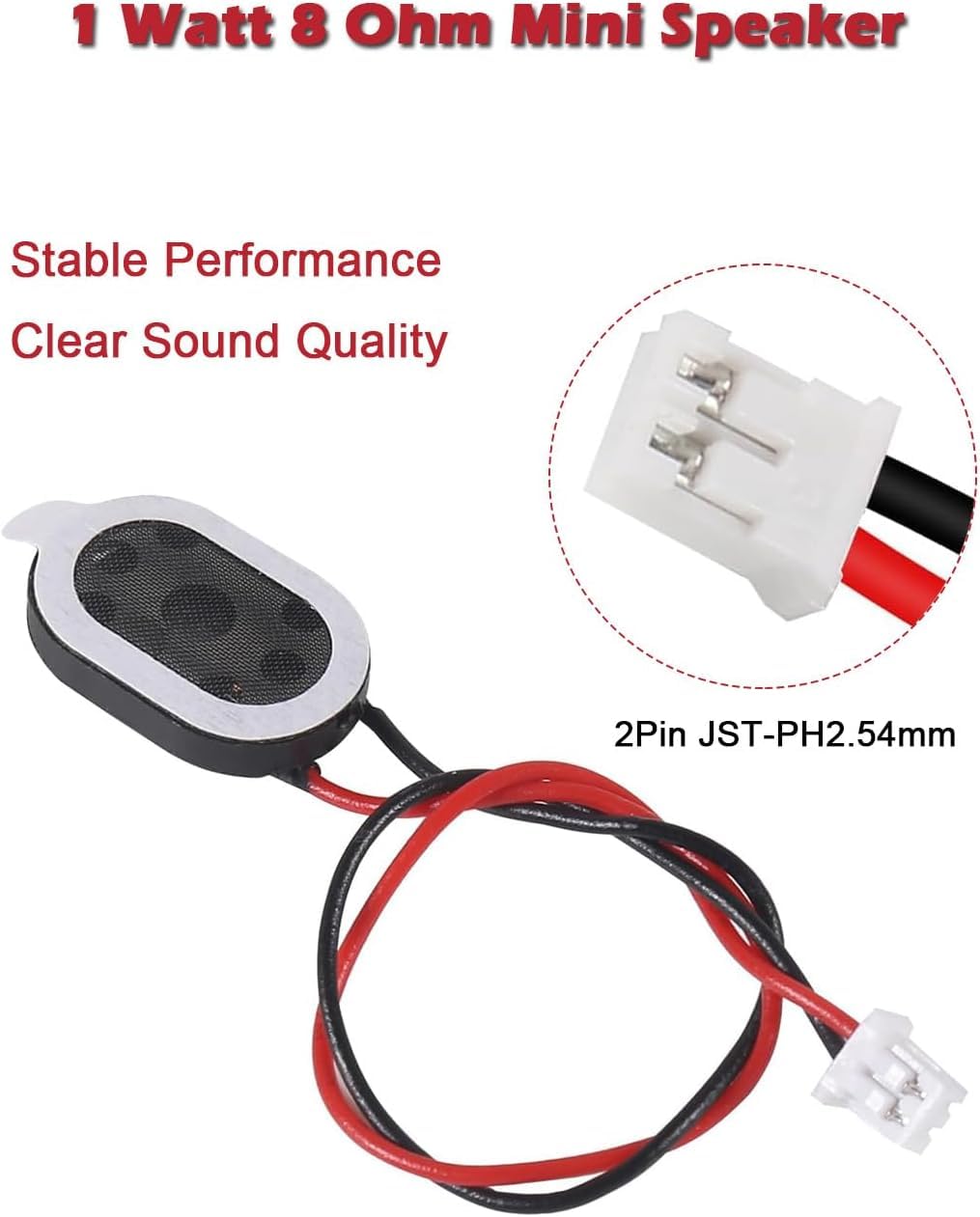 10 Stück Stück Mini-Lautsprecher 1W 8 Ohm Magnetische Lautsprecher Ersatz für kleine DIY-Elektronikprojekte, 15 x 10mm