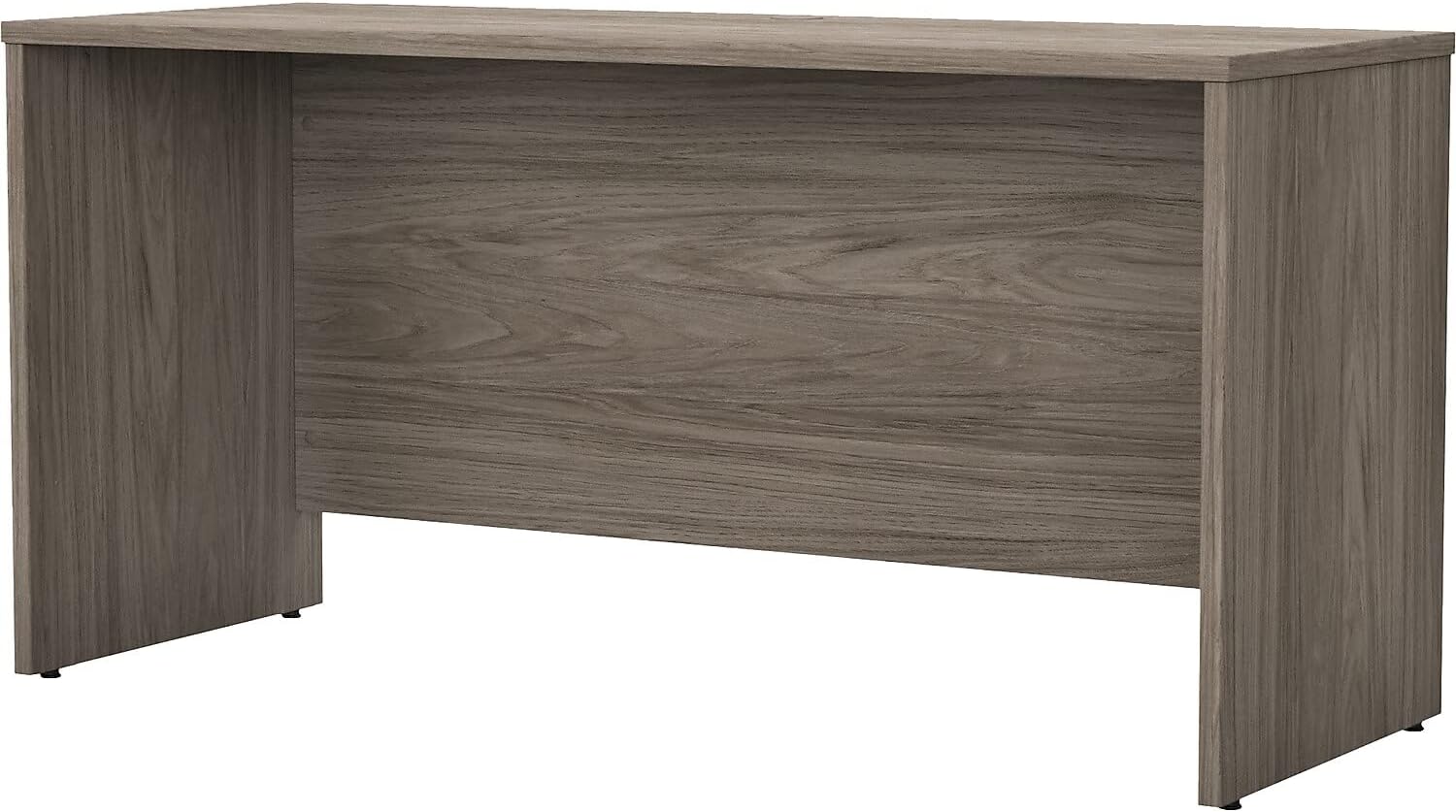 Bush Business Furniture Studio C Credenza Desk, 60W x 24D, Modern Hickory