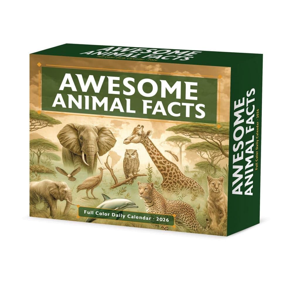Awesome Animal Facts 2026 Box Calendar