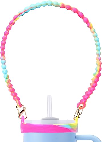 Bexbchh Asa para botella de agua, correa de silicona suave y duradera, se adapta a la mayoría de botellas de 8 a 40 onzas, accesorios compatibles