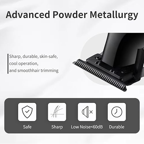 Miniatura 5 de KEMEI 2299 - Cortapelos profesional para hombres, sin cable y sin cable, para cortar el cabello y aseo recargable