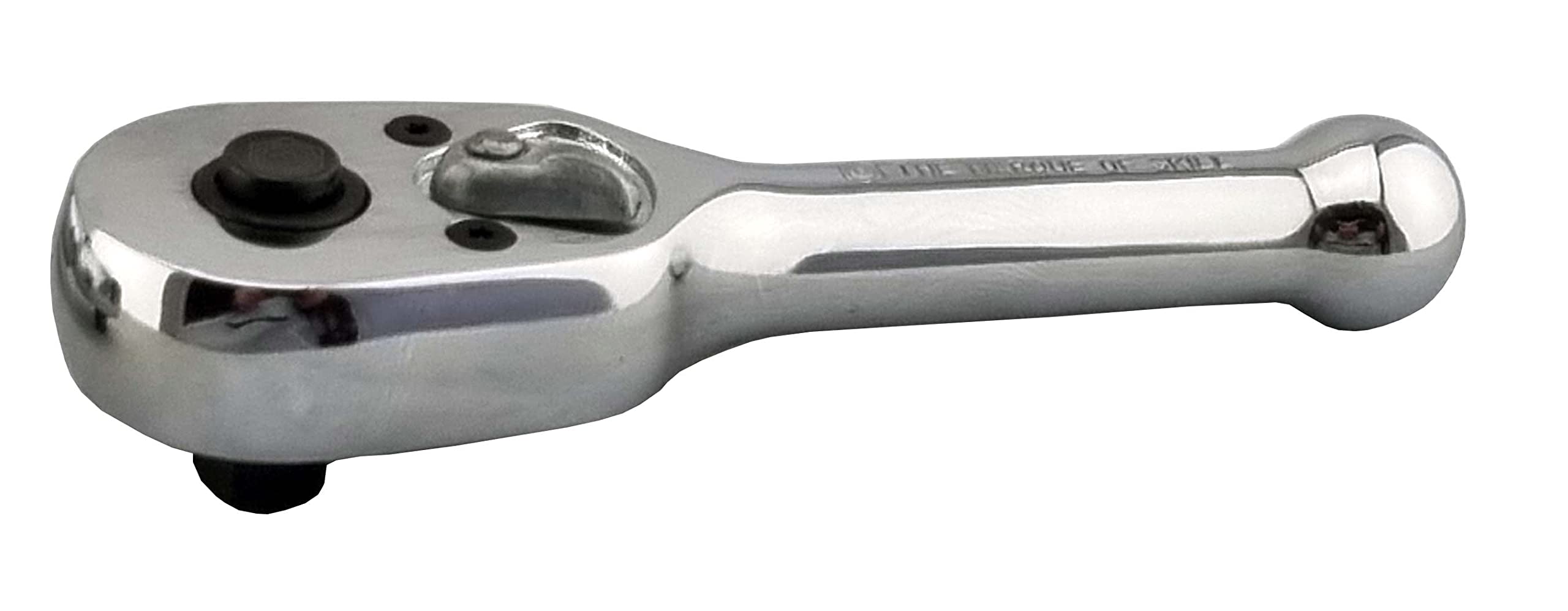 Hallmark 1/4" Drive Stubby Pear Head Ratchet - 45 Tooth Mechanism - SRCOMP