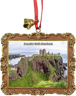 Dunnottar Castle Stonehaven Scotland UK Travel Souvenir Xmas Tree Ornament Hanging Pendant Home Christmas Party Decoration