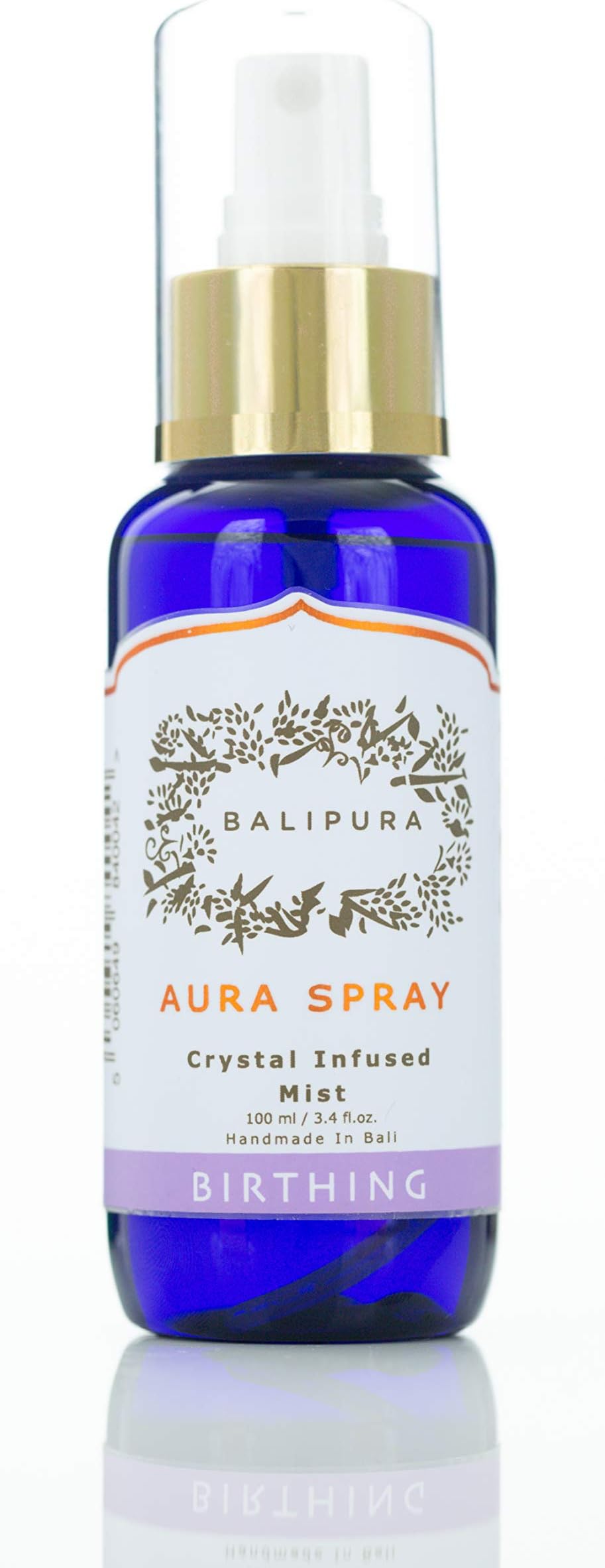 Healing Crystal Aura Blends for Creativity. Lavender, Vanilla & Jasmine Organic Essential Oils. Amethyst, Rose Quartz, Moonstone, Malachite & Carnelian. “Birthing” Aura Mist, 100ml/3.4fl.oz.