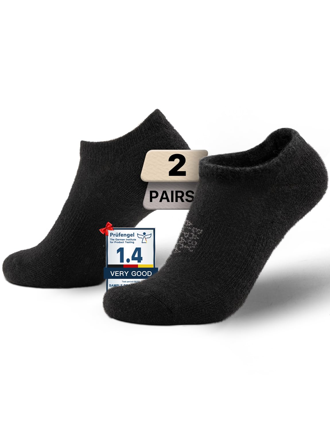Juclise Calcetines de lana de alpaca para cualquier temporada, de peso medio, merino, para exteriores, para hombres y mujeres, absorben la humedad, para senderismo, acolchados, transpirables, Negro