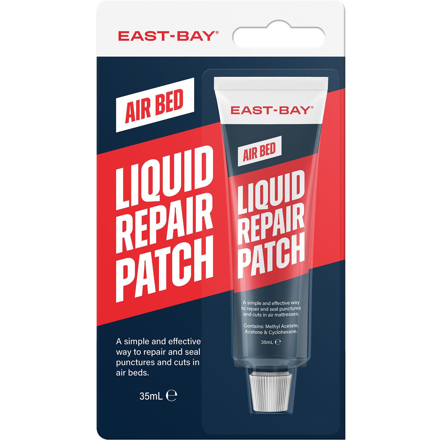 East Bay Air Bed Puncture Repair Kit | Puncture Repair Glue For Air Mattress | Liquid Rubber Repair Patch | Ultimate Strength PVC Glue | Easy Application, Quick Repair & High Durability