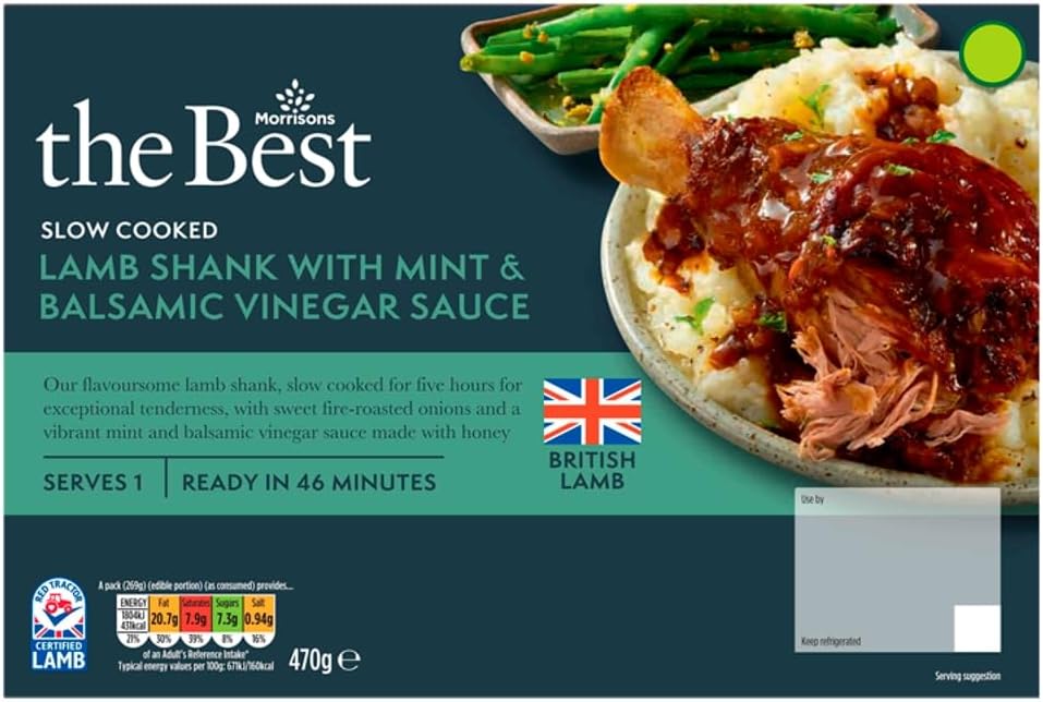Morrisons The Best Slow Cooked Lamb Shank 470g Amazon.co.uk Grocery
