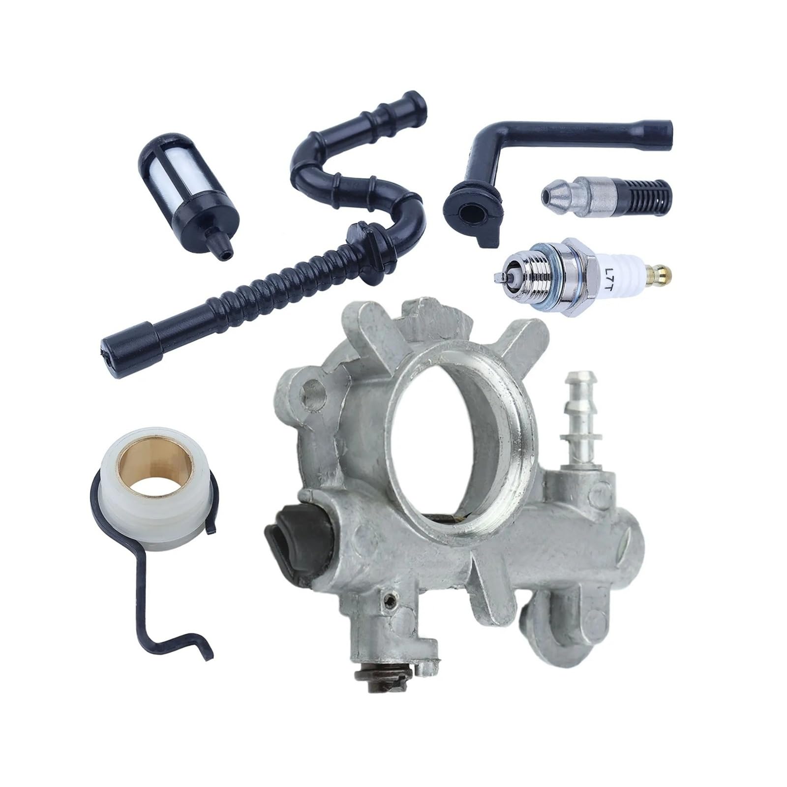 Kit de filtro de combustible for bomba de aceite de motosierra con engranaje helicoidal, compatible con 034 036 MS360 1125 640 3201