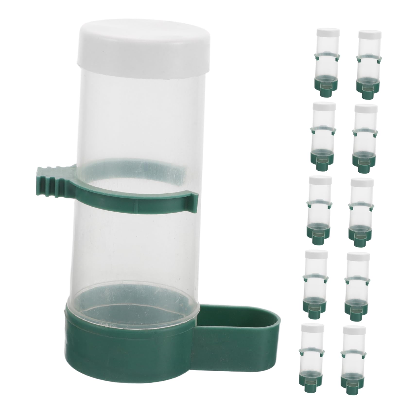 Happyyami 20pezzi Mangiatoia Automatica Per Uccelli Contenitore Per Sporcare Distributore d Acqua Per Gabbia Accessori Per Pappagalli e Parrocchetti