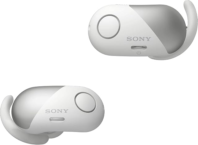 Sony WF-SP700N Truly Wireless Noise-Cancelling Sports Headphones with EXTRA BASS and IPX4 Splash Proof - White