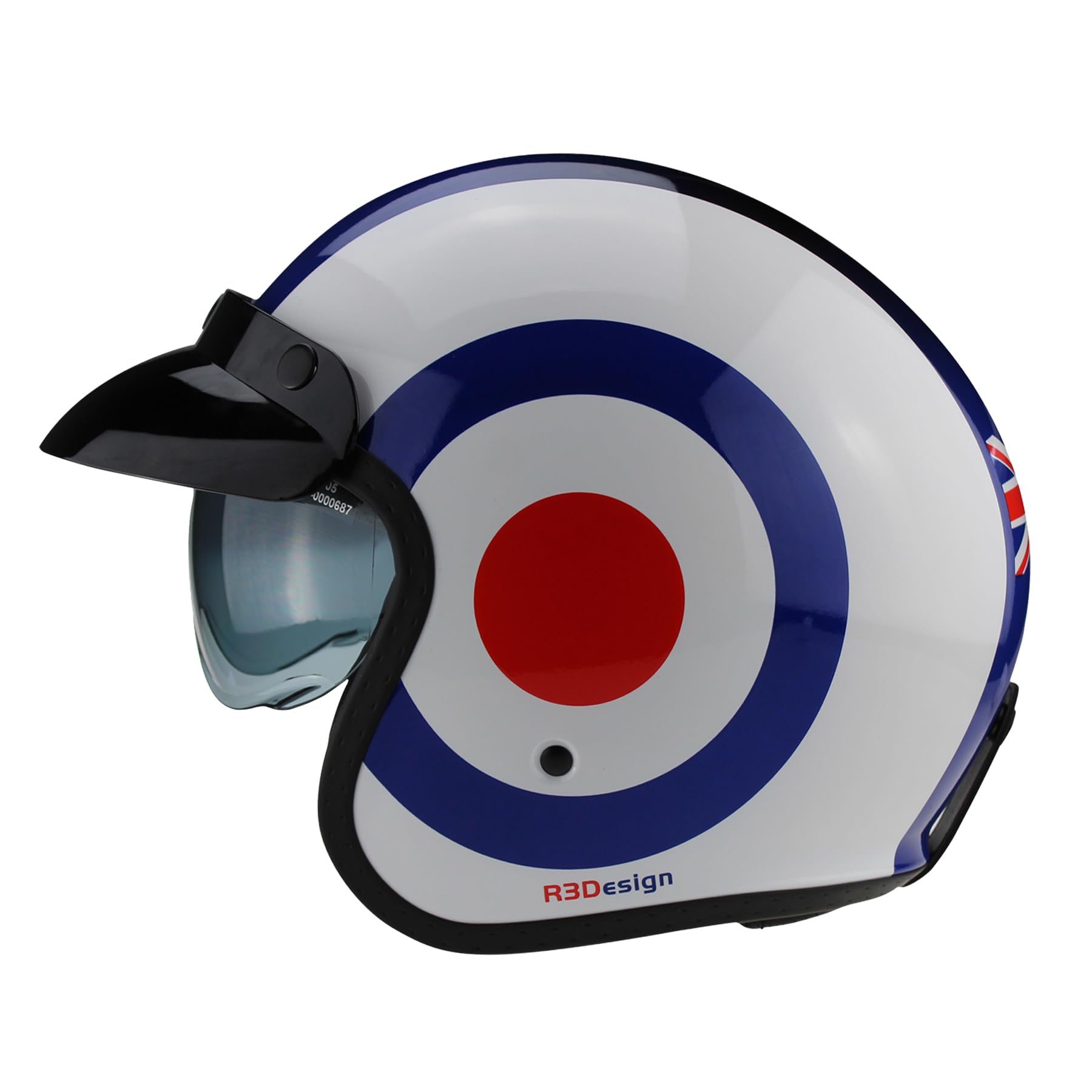 VIPER Motorcycle Helmet with Inner Sun Visor RSV06 Plus Open Face Jet Motorbike Helmets for Adult - Motorbike Rider Road Legal ECE2206 Approved for Cruise Bike Chopper Moped Electric Scooters