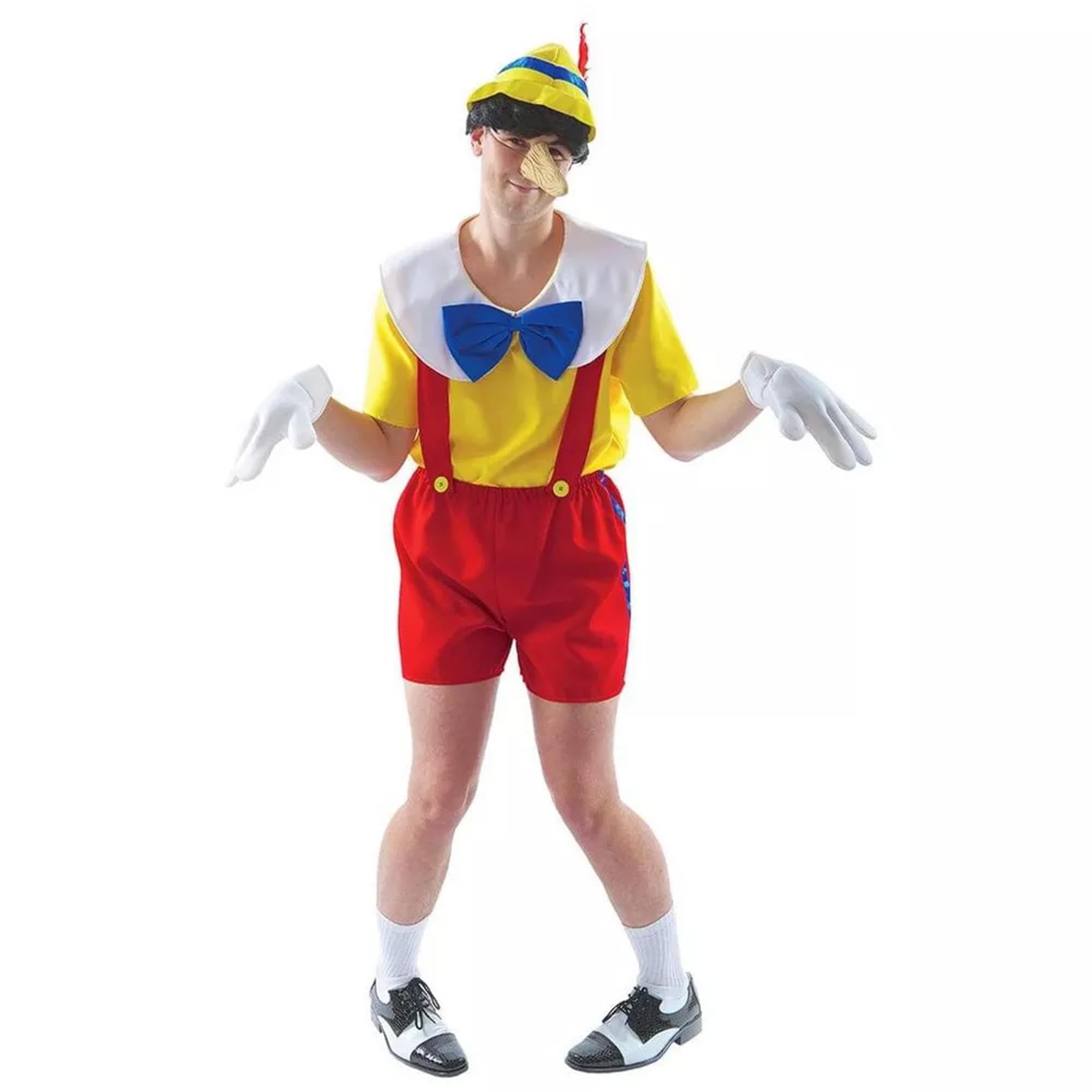 Orion Costumes Men's Pinocchio Puppet Film Fancy Dress Costume
