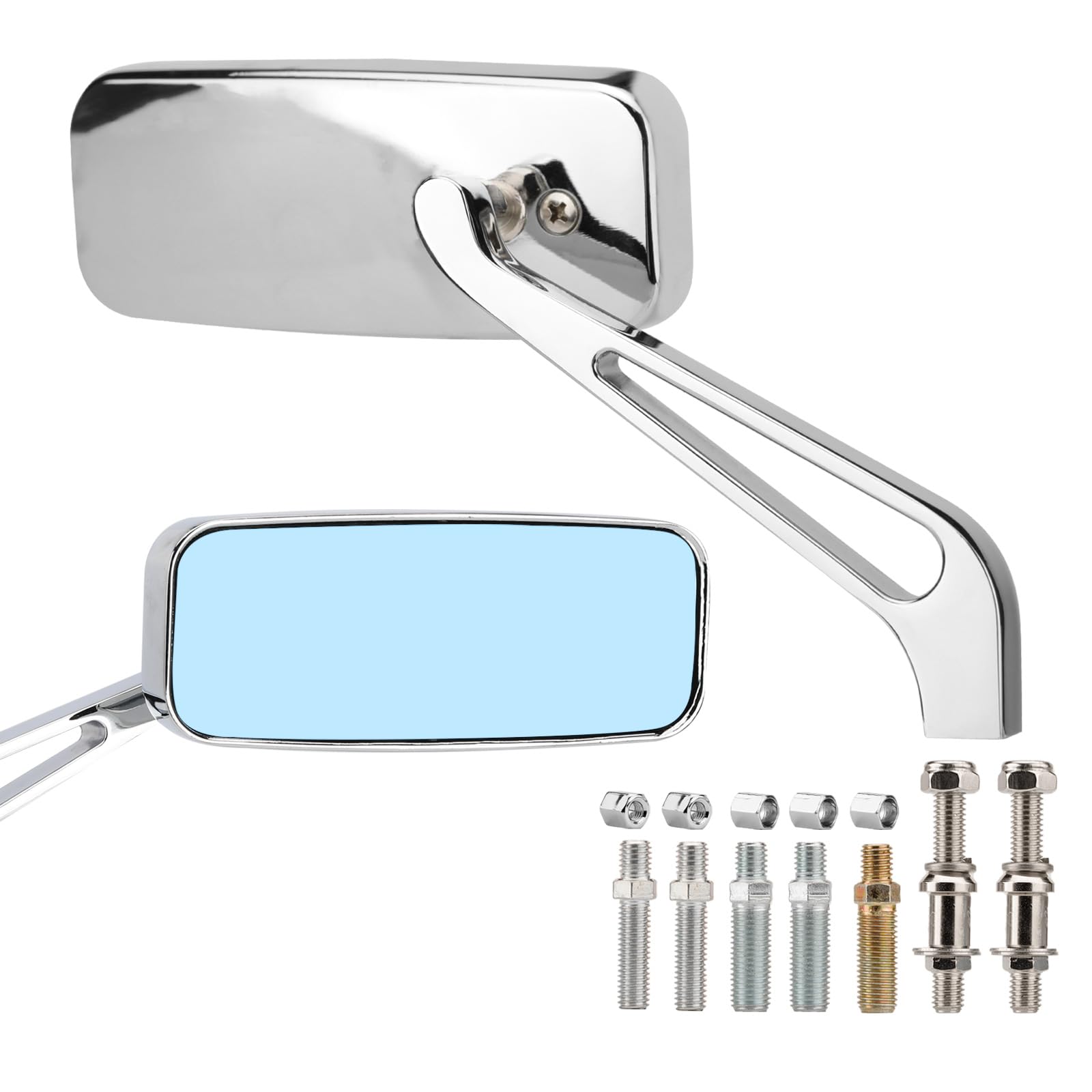 Amazon.com: VG MOTO Motorcycle Rectangle Rearview Mirror 8mm 10mm