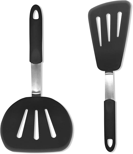Wisehold Extra Large Silicone Spatula, Flexible Fish Slice, Large Wide
