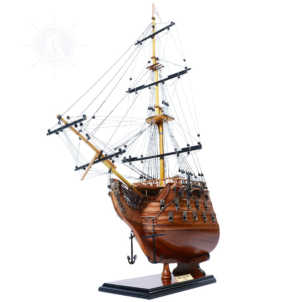Old Modern Handicrafts Sezione di prua HMS Victory da collezione - Modello di nave in legno - 19,5 L x 7,0 L x 28,5 A pollici