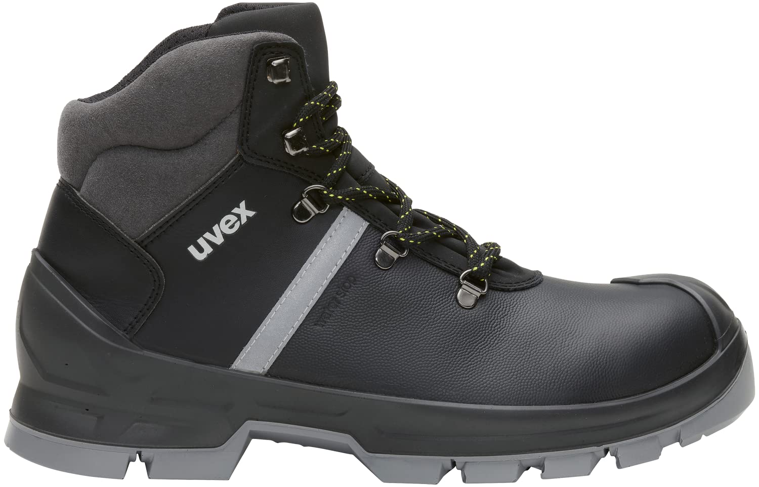 Uvex 6510241 2 Construction 6510241-Botas de Seguridad S3 (UE): 41, Color Negro, Gris, 1 par, duraderas y Resistentes Hombre