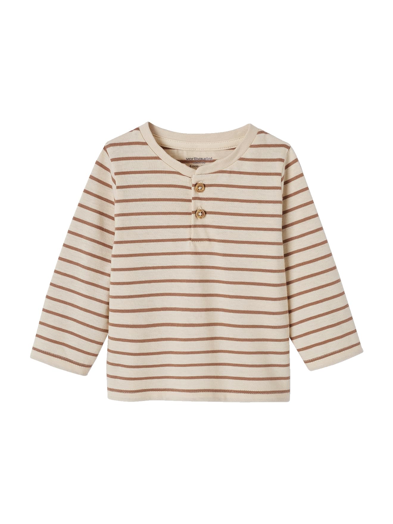 Vertbaudet 3er-Pack Baby Shirts Basic aus Bio-Baumwolle pekannuss 62