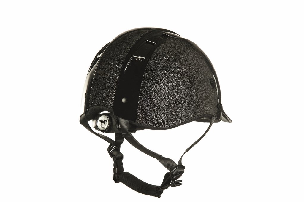 HKM Glitter Casco de equitación, Unisex Adulto, 9100, L= 59-61cm