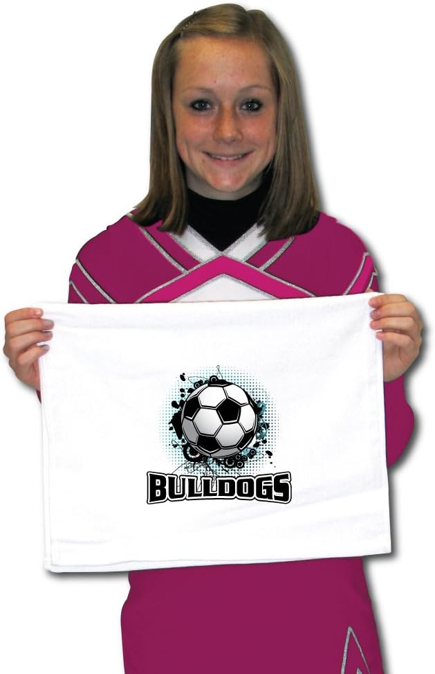 VictoryStore Towels - Bulldogs Mascot Soccer Team Towels, Set of 16