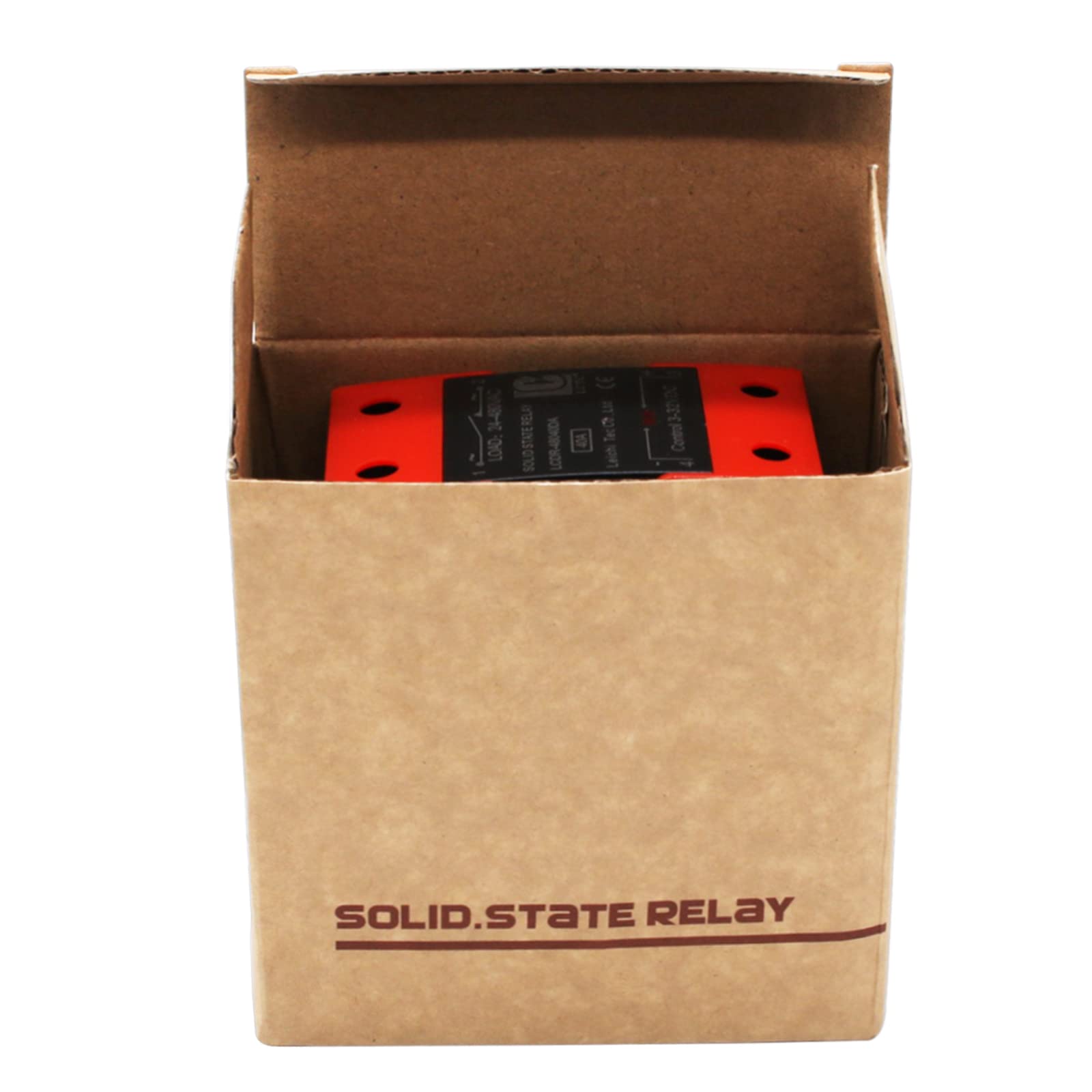 Relè a stato solido montato su guida DIN monofase SSR con dissipatore di calore AC a AC 120A, carico resistivo ≤60Amp, carico induttivo ≤20Amp