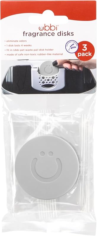 Discos Perfumados para Absorção de Odores de Animais Ubbi Pet Pearhead, Lavanda, Pacote com 3