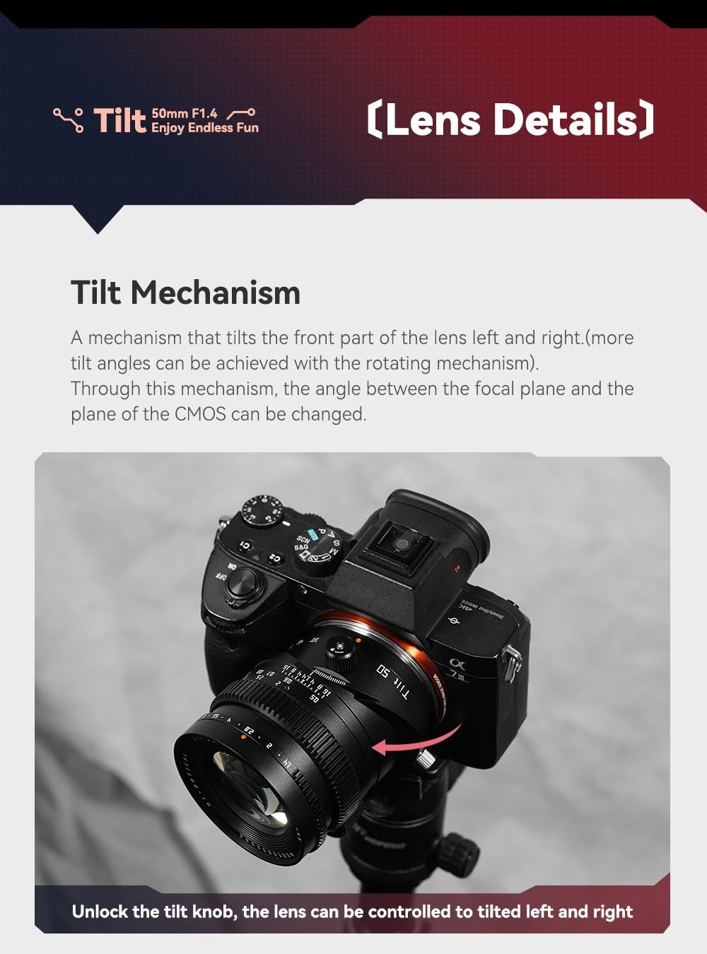TTArtisan Tilt 50mm F1.4 ソニー Eマウント TTArtisan Tilt 50mm f/1.4 ソニーEマウント フルサイズ 単焦点レンズ