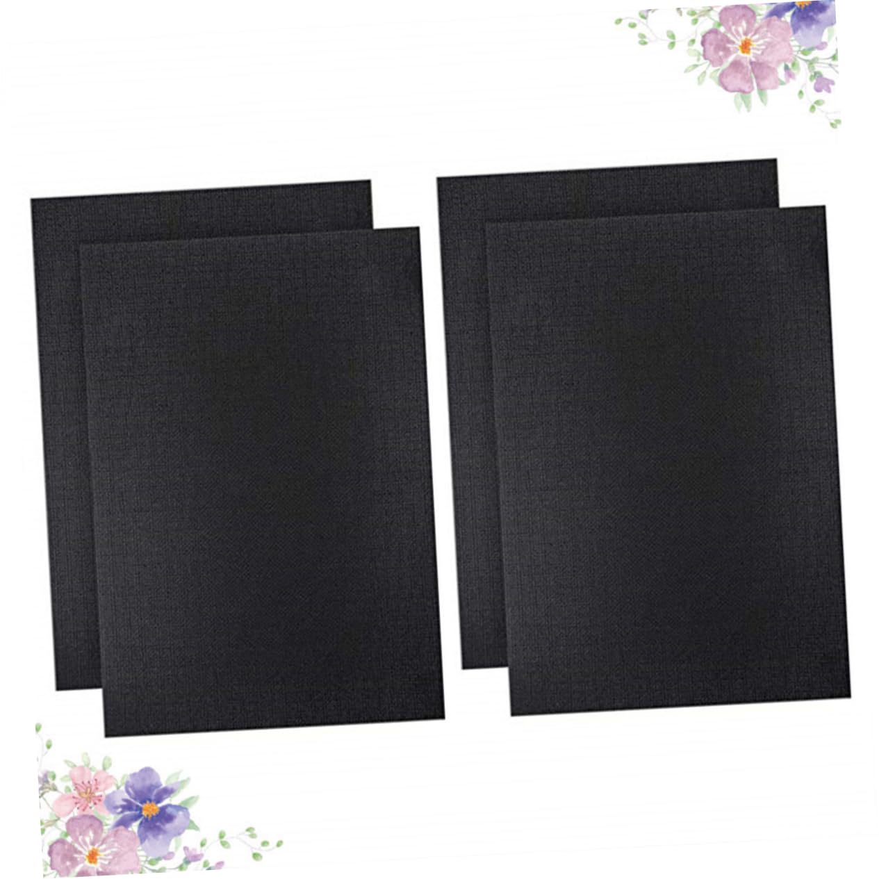 ARTIBETTER DIY Cross-Stitch Kit 4pcs Embroidered Plain Cloth 11ct Needlework Fabric Safe for DIY Use