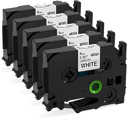 Miniatura 9 de Label KINGDOM Cinta amarilla de repuesto para Brother TZe-631 Tz-631 Cinta de etiquetas negra sobre amarilla de 0.47 pulgadas, trabajo laminado con