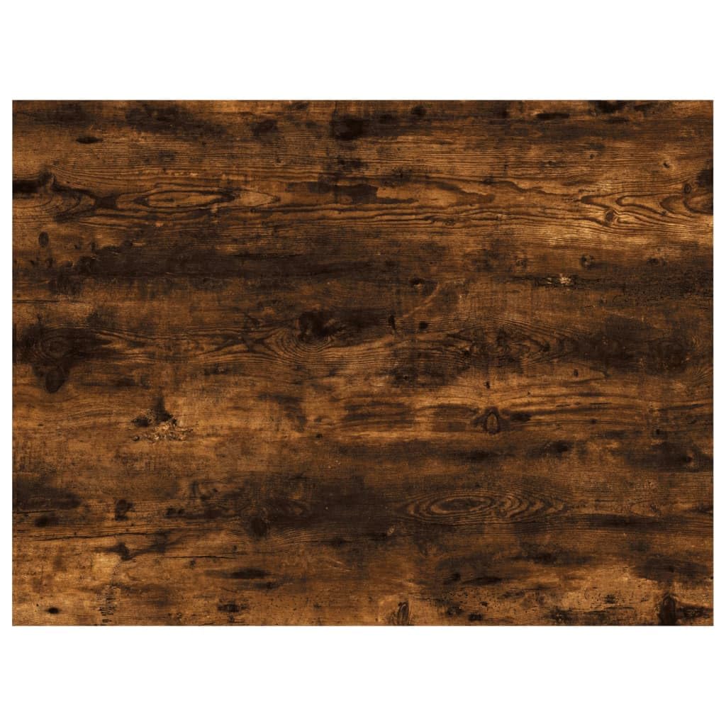 Regał ścienny, 4 sztuki, dąb wędzony, materiał drewnopochodny, 40 x 30 x 1,5 cm, regał wiszący, regał ścienny, regał na książki, do salonu, biura, kuchni, sypialni, ścianka działowa