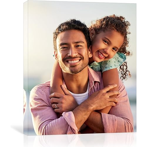 GMissT Canvas Prints With Your Photos - Personalized Pictures On Canvas Custom Poster for Home Decor - Floating Frames & Gift Wrapping Available