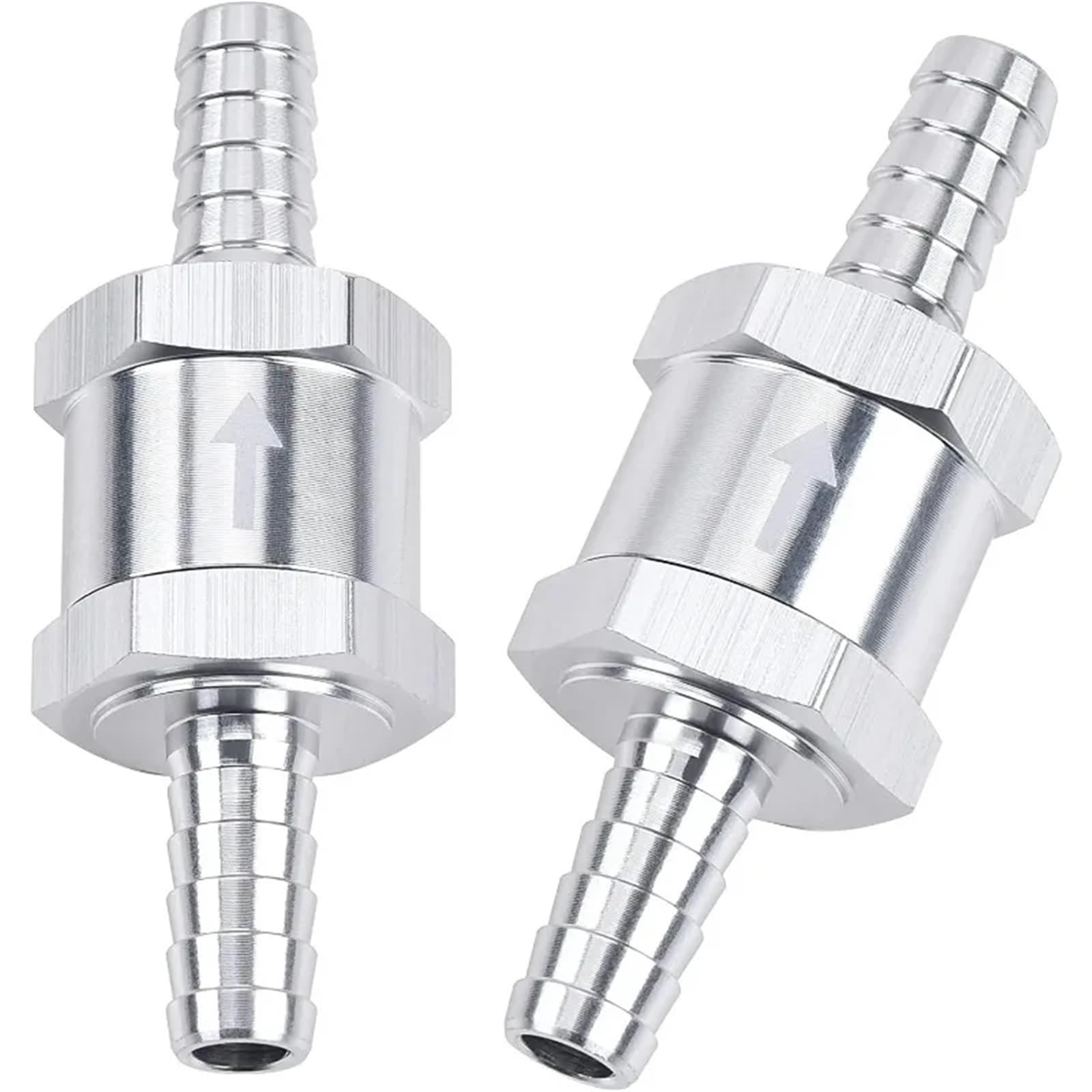 Lot de 2 clapets anti-retour 1 voie en aluminium 3/8" 10 mm (blanc)