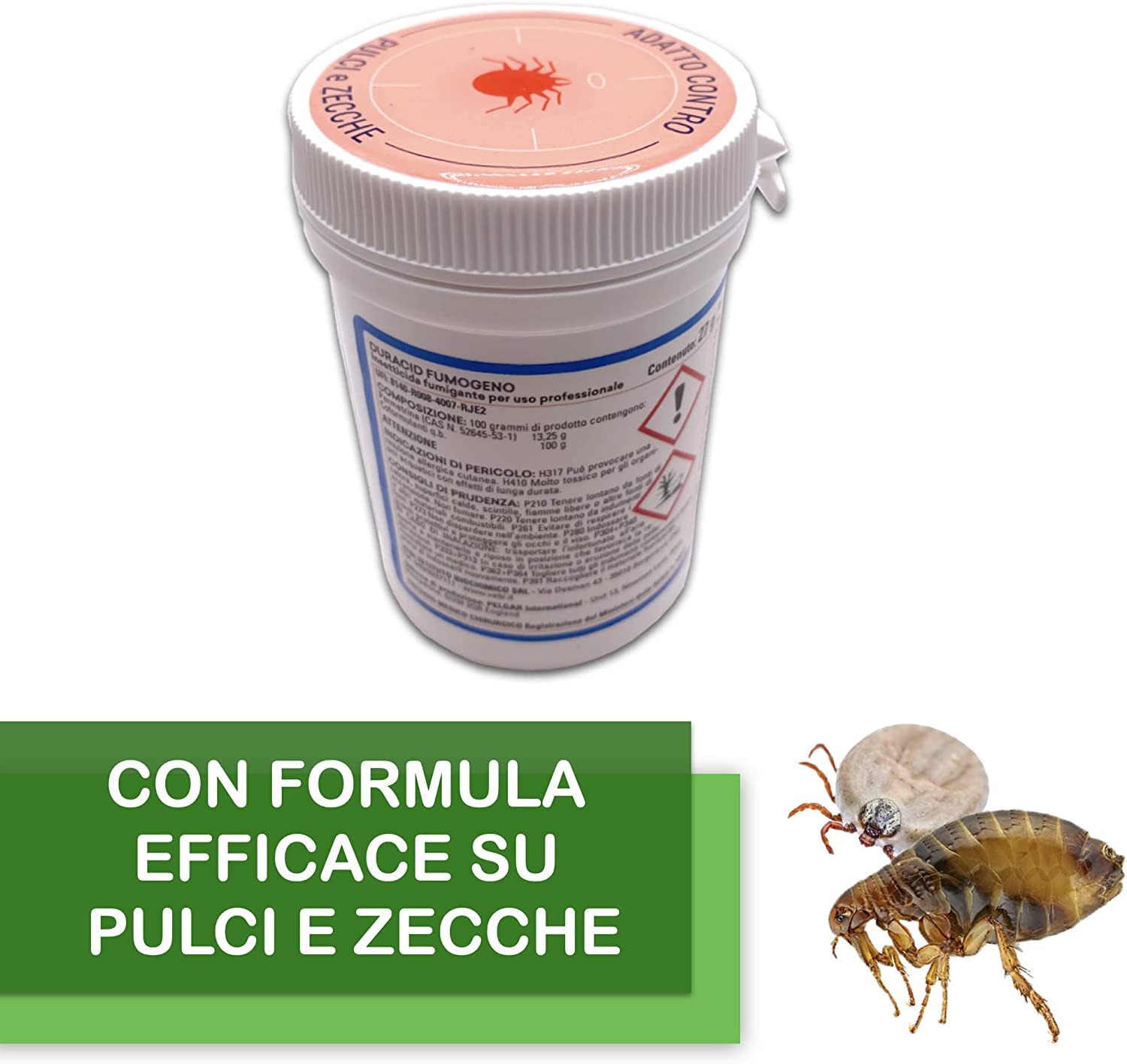 FUMIGANTE iNSETTICIDA antitarlo DURACID antitarlo per legno insettivida per insetti volanti e striscianti PROMO 2 x 27 gr