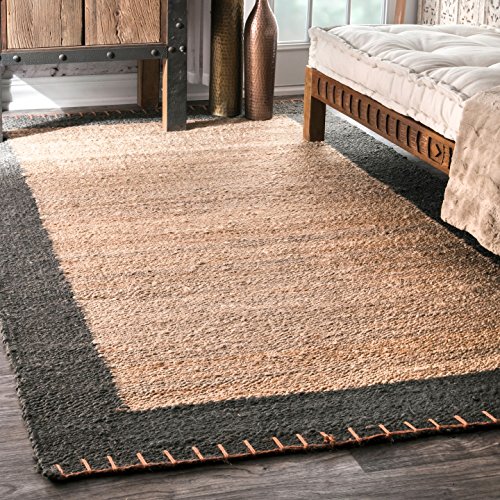 nuLOOM Cameron Hand Woven Jute Rug, 7' 6" x 9' 6", Natural