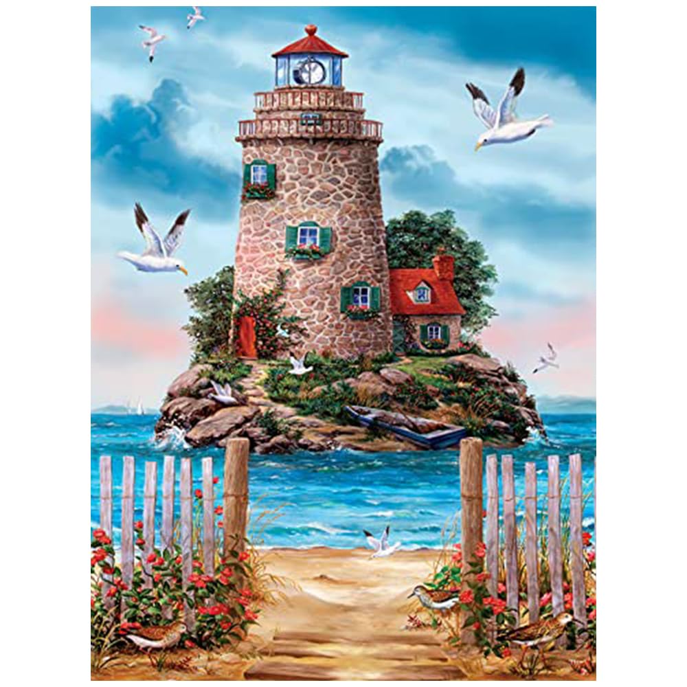 Hiuyavy L Diamond Painting Kits, 5D Andscape Diamond Art Kit, Diy Cross Embroidery Painting Kits, Ful Dril Diamond Gem Diamond Painting Kits For Home Wal Decor