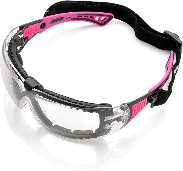 SAFEYEAR Safety Glasses Shooting Glasses Work Glasses Leisure Glasses Bicycle Glasses with Anti-Scratch and Anti-Fog Construction Site Laboratory Solarium Glasses Wearers Shooting Sports Chemistry